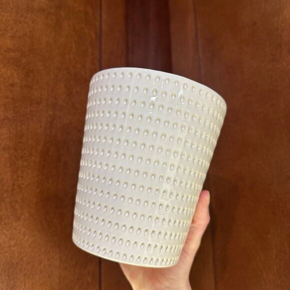 Sandstone Colored Ceramic Flower Pot - Picture 1 of 7